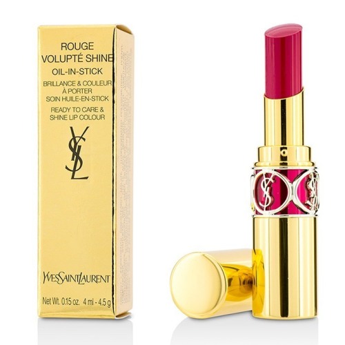 3 x YSL Number 5 Rouge Volupte Shine oil-in-stick Fuchsia Chiffon Lipstick