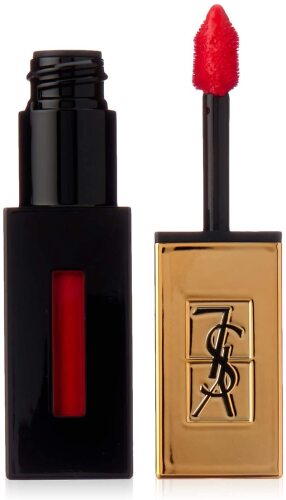 2 x YSL Number 9 Vernis A Levres Rouge Laque and 1 x YSL Number 205 Pink Rain Vernis A Levres glossy stain