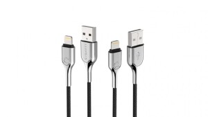 Cygnett 3m Armoured Lightning Cable - Black - CY2671PCCAL