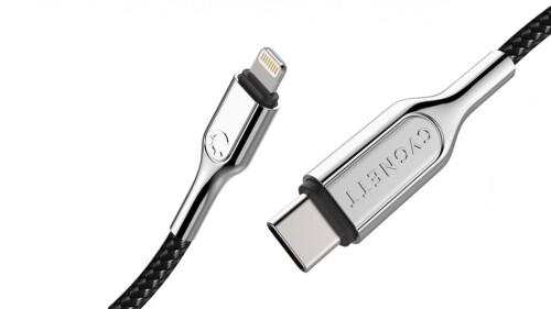 Cygnett Armoured 1m Lightning to USB-C Cable - Black - CY2799PCCCL