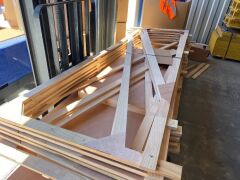Pallet of TV Flats and French Frame Braces - 4