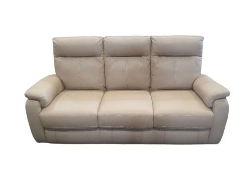 Leather 3 Seater Sofa (Tan)
