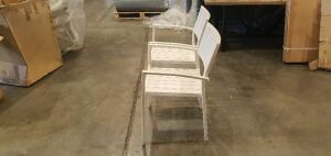 Akira Out Dinner Chair/Faux (White) x2 Only - 5