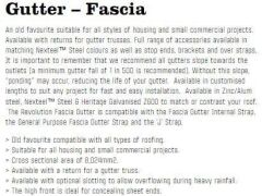 Fascia Gutter, Coventry, 6000mm L, 20 Pack - 2