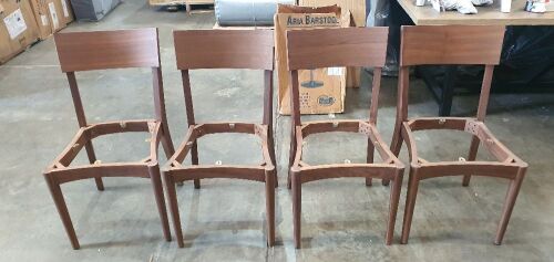 Marie Claire Chairs (Brown) x4 no Cushions