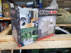 AudioLine - Indoor/Outdoor 4 Inch 2-watts Speakers - AL40D - 2