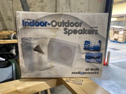 Studio Acoustics - 2 Way Indoor-Outdoor Speaker - SA500W