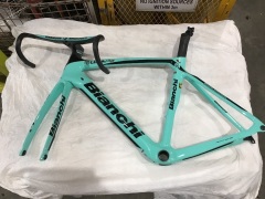 DNL FRAME ONLY to suit Bianchi Bike - CK GLOSSY/GLOSSY BLACK OLTRE XR4 CV DISC Special Build - SIZE 55 INCH - Colour Code : 1D - 6