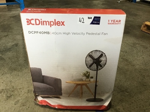 Dimplex DCPF40MB 40CM High Velocity pedestal fan