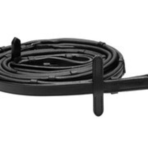 Palermo English leatherBlack rubber sided leather reins