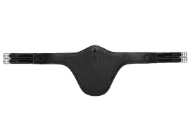 Palermo English leather 65cm Dressage Girth Black - 2