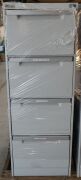 2 x 4 Drawer Filing Cabinets - 2