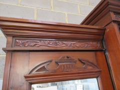1 x 3 Part Cabinet. Very old with Fine Timber Carvings, 1830 W x 560 x 2260mm H - 6