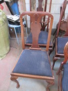 6 x Old Chairs, assorted Fine Timber Frames & Timber Coat Stand - 3