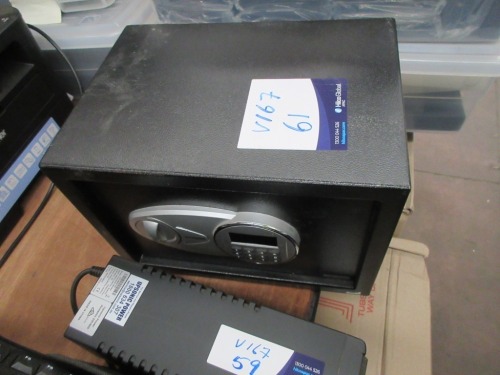 Karbon Portable Safe, Locked & No Combination, 350 x 250 x 250mm H