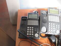 NEC Phone System, Model: SV8100 or SV8300, with 4 Handsets DT300 Series - 2