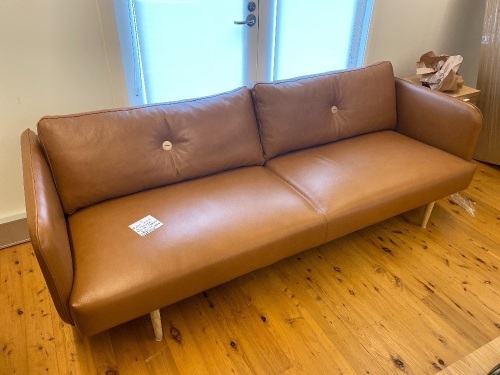 Hold Sofa 3 seater Cognac Leather