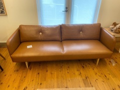 Hold Sofa 3 seater Cognac Leather - 2