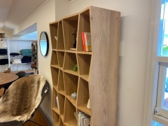 Oak 2 Rack Bookshelf - 2