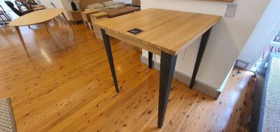 Industrial M Bar Table - Graphite