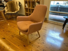 Engels Arm Chair in blush - 2