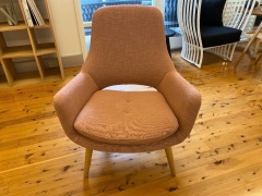 Engels Arm Chair in blush - 3
