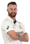 Matthew Wade - Sydney Vodafone Pink Test between Australia and India at the SCG 2021 Signed Pink Baggy