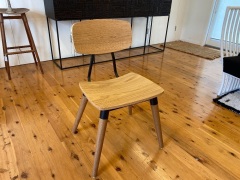 Copine Dining Chair - Oak and Black