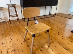 Copine Dining Chair - Oak and Black - 2