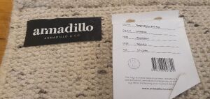 Armadillo Tangier Berber Knot Rug LimeStone wool/Cotton 1.7x2.4m - 3