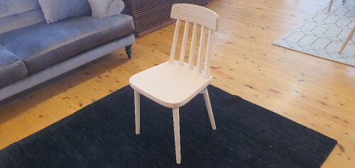 Sipa Cut Dinning Chair - Natural Ash European Solid Ash Wood Natural
