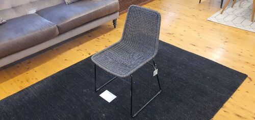 C607 Dining Chair Charcoal Ratian