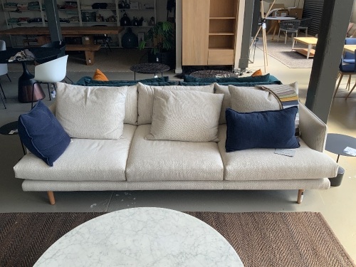 Nest Sofa, Marble Fabric, 3.5 Seater