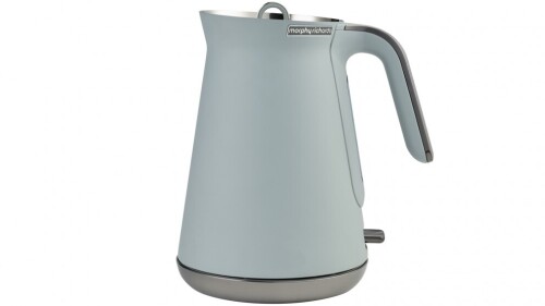 Morphy Richards Aspect Black Chrome 1.5L Kettle - Willow Green 100025 - First image used as a guide ONLY. Carton and\or items have been severly affected by water damage.