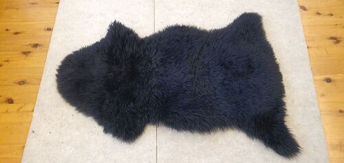 Faux Fur Rug Black 1090x760cm