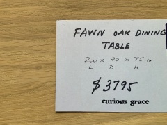 Fawn Oak Dining Table - 3