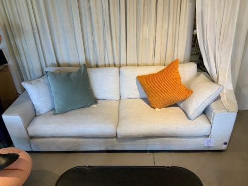 Calma Sofa, 3 Seater, Grey Fabric