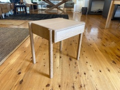 Exclusive Linear American Oak Bedside Table - 2