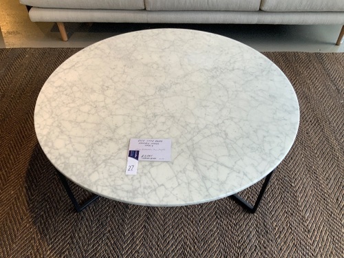 Elle Luxe Round Marble Coffee Table