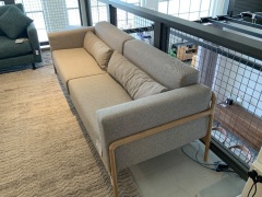 Fawn 4 Seater Sofa, Solid European Oak - 2