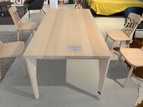 Sipa Fold Rectangular Dining Table, Solid European Ash