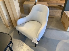 Anders Chair, Light Grey Fabric