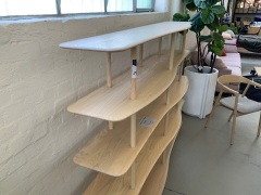 Gabriel Tan Wave Shelf, Bleached Ash - 2