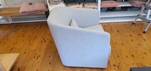 Hub - Lounge Arm Chair Light Grey - 2