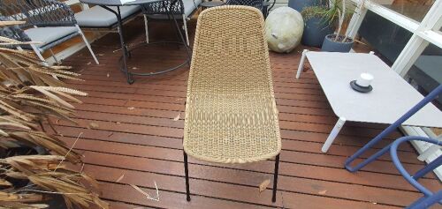 Outdoor Basket Chair Honey
