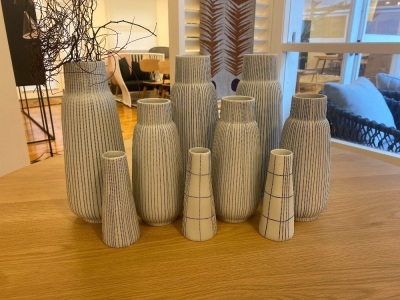 9 x Assorted Koza and Toka Vases