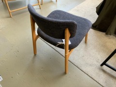 QIQI Lounge Chair, Charcoal Fabric & American Oak - 2