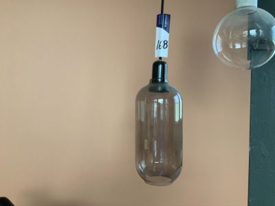 Glass Hanging Lamp & Shade