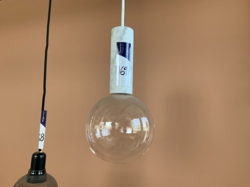 Glass Hanging Lamp & Shade