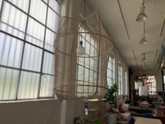 ZI Light Shade only in Sisal Bamboo & Sisal Net